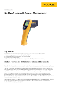 Thumbnail of document Data Sheet - 561 Infrared & Contact Thermometer